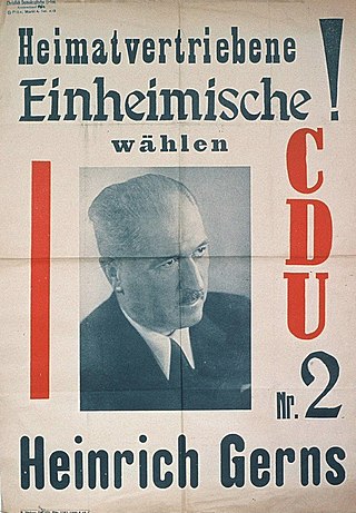 <span class="mw-page-title-main">Heinrich Gerns</span> German politician