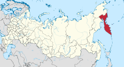 Aluepiiri sijainti Venäjällä