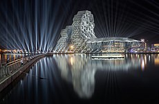 Kaohsiung Music Center and Great Tiger Bridge during 2022 Taiwan Lantern Festival.jpg