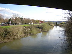 Signature Pointe housing complex seen from pedestrian bridge under the Kent-Des Moines Road bridge…