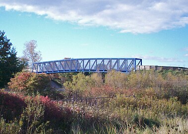 Bridge of the Portage Hike & Bike Trail where it crosses SR 261 just west of Dix Stadium.