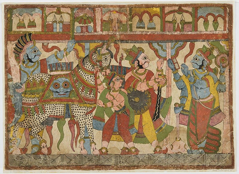 File:Krishna Advising on the Horse Sacrifice.jpg