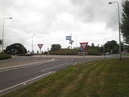 Rotonde tussen de N247 en de N509 te Oosthuizen