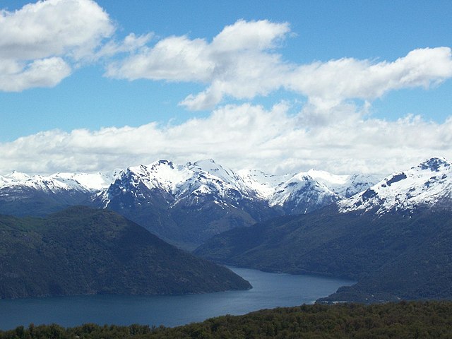 Lake Futalaufquen in the Andes