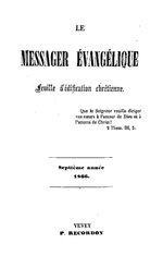 Thumbnail for File:Le Messager Évangélique, Vol. 7, 1866.pdf