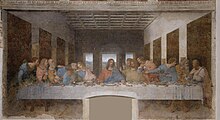 L'Ultima Cena di Leonardo da Vinci, conservata all'interno della chiesa di Santa Maria delle Grazie a Milano