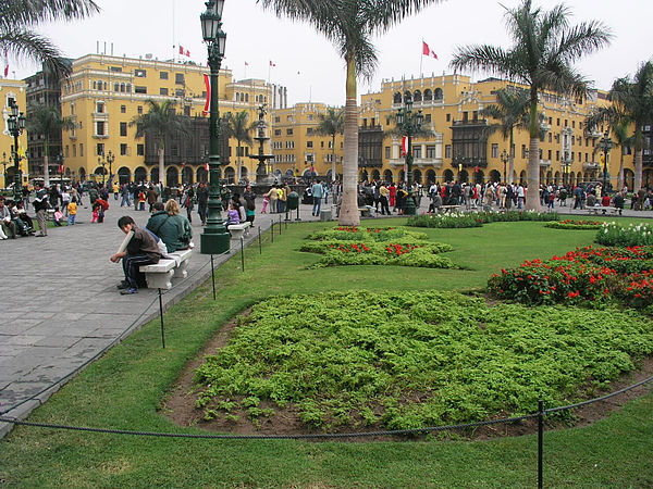 Plaza Mayor in Lima, Peru.