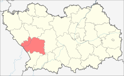 Location of Belinsky District in Penza Oblast