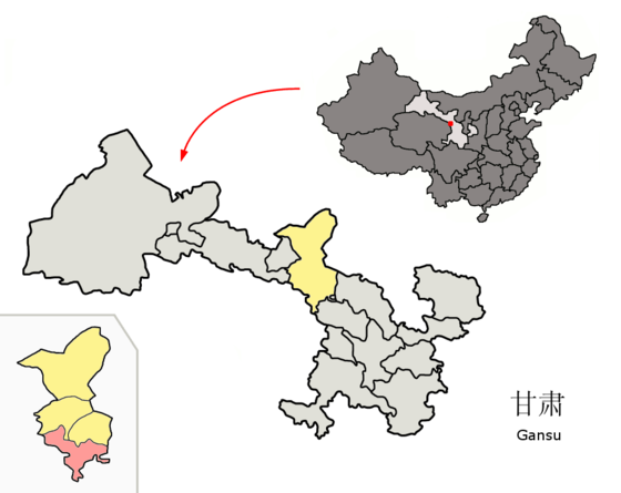 Localisation de Tiānzhù zàngzú Zìzhìxiàn