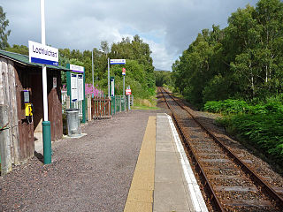 <span class="mw-page-title-main">Lochluichart railway station</span> Railway station in Highland, Scotland