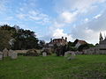 Looking across to Thorley Manor from The Old Churchyard (geograph 4735962).jpg