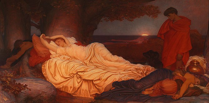 Cymon and Iphigenia, oil on canvas painting, 1884, Art Gallery of New South Wales