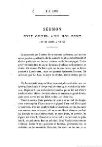 François-Marie Luzel, Sermon pour la fête de la Toussaint, 1893    