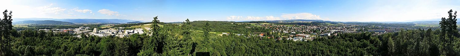 360 ° panorama from the Lyssturm
