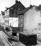 De spijkerfabriek in de Drieëmmerstraat in de jaren 1950, kort voor de sloop