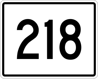 <span class="mw-page-title-main">Maine State Route 218</span> State highway in Maine