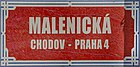 Čeština: Malenická ulice na Chodově v Praze 11 English: Malenická street, Prague.