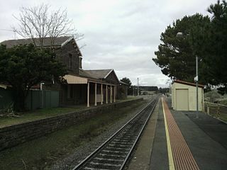 <span class="mw-page-title-main">Malmsbury railway station</span> Railway station in Victoria, Australia