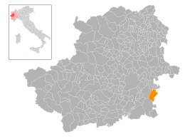 Riva presso Chieri - Localizazion