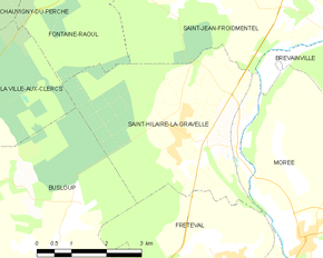 Poziția localității Saint-Hilaire-la-Gravelle