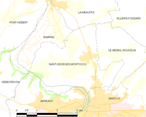 Poziția localității Saint-Georges-Montcocq