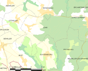 Poziția localității Lohr