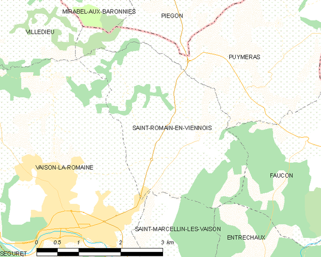 Poziția localității Saint-Romain-en-Viennois