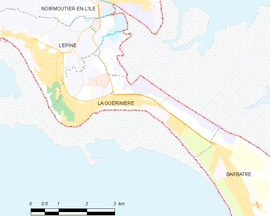 Mapa obce La Guérinière