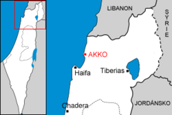 Položaj Akre u Izraelu