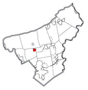 Map of Bath, Northampton County, Pennsylvania Highlighted.png