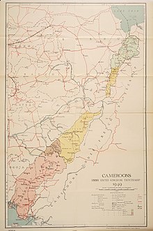 Description de l'image Map of British Cameroons in 1949.jpg.
