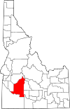 Map of Idaho highlighting Elmore County.svg