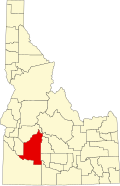 Map of Idaho highlighting Elmore County.svg