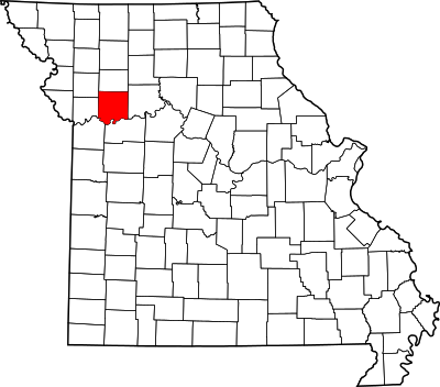 Map of Missouri highlighting Ray County.svg