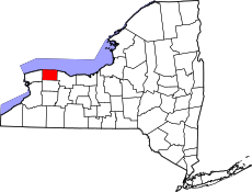 Map of New York highlighting Orleans County.svg