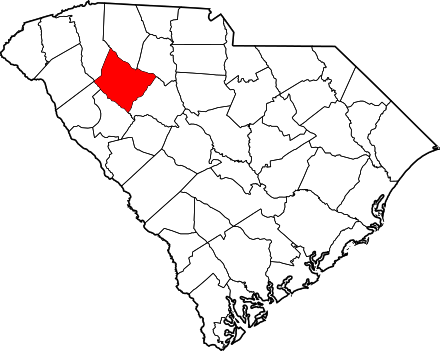 Location of Laurens County in South Carolina Map of South Carolina highlighting Laurens County.svg