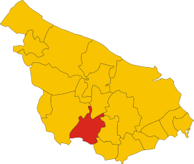 Map of comune of Oria (province of Brindisi, region Apulia, Italy).svg