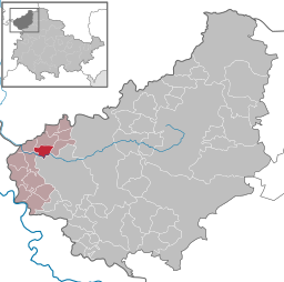 Läget för kommunen Marth i Landkreis Eichsfeld