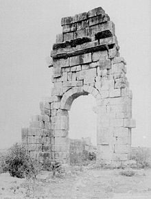 Les ruines de la basilique en 1887