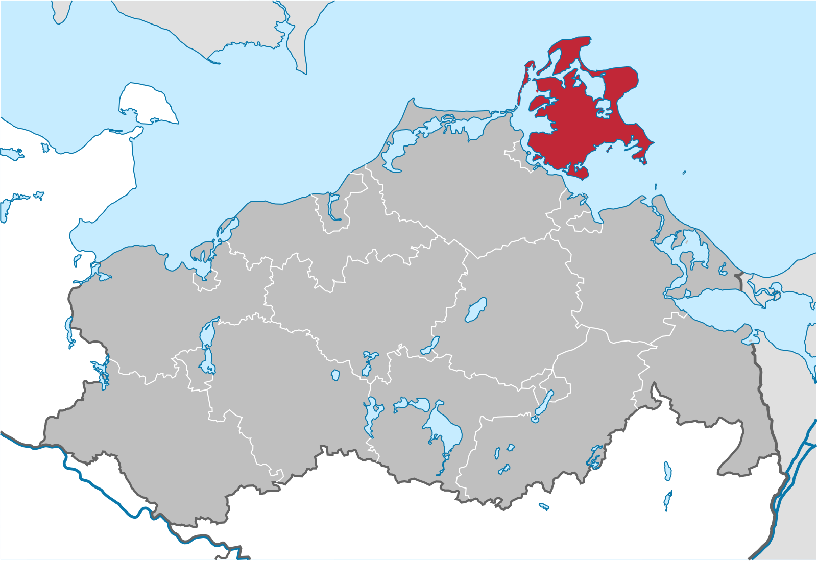 Карта мекленбурга передней померании