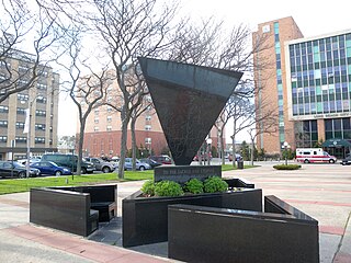 <i>Long Beach Holocaust Memorial Monument</i> Monument in Kennedy Plaza at the Long Beach City Hall, Long Beach, Nassau County, New York