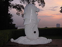 The Merlion on Mount Faber