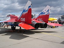 MiG-29OVT all-aspect thrust vectoring engine view MiG29-OVT-ENGINE.JPG