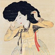 Miindo [Une beauté]. Peinture sur papier, XIXe siècle. Fondation Gansong, Séoul