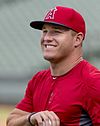 Mike Trout, the active leader and 50th all-time in career WAR. Mike Trout of Anaheim on July 31, 2014.jpg