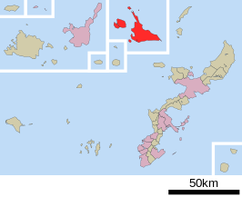 Situering van Miyakojima in de prefectuur Okinawa