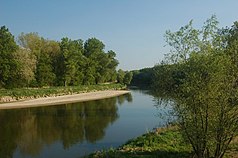 Die March (slowakisch Morava) zwischen Moravský Svätý Ján und Hohenau an der March (A)