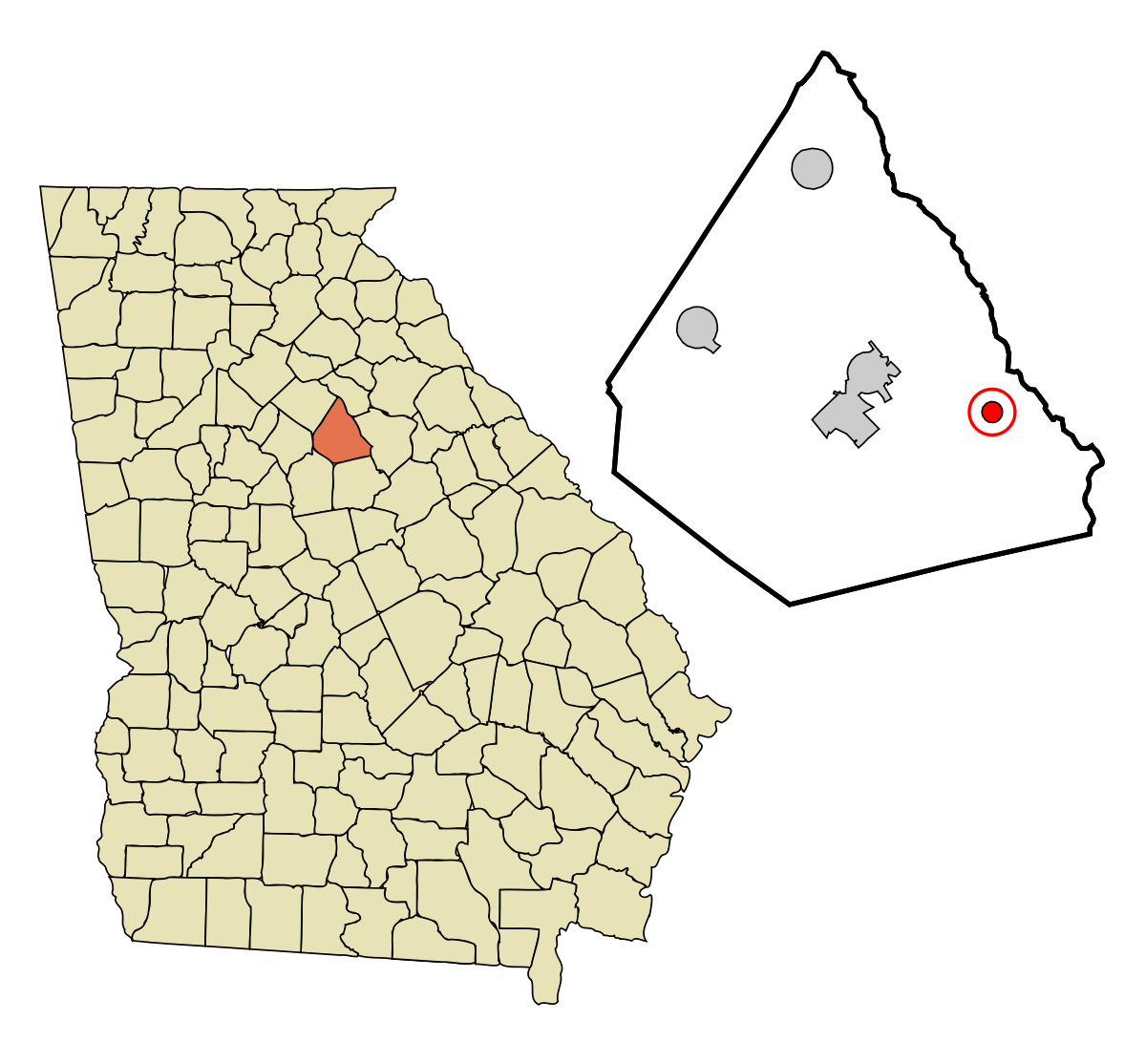 File:Morgan County Georgia Incorporated and Unincorporated areas Buckhead H...