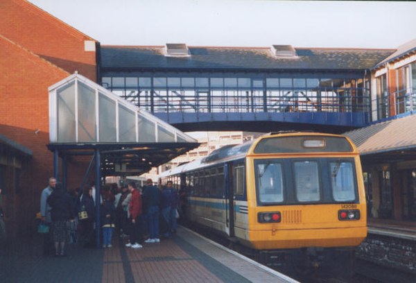 The station platforms in 1998.