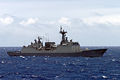 ROKS Munmu the Great maneuvering during RIMPAC 2006.